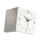 thumbnail image 4 of Reloj de pared de doble cara con pantalla digital, silencioso y silencioso. Blanco, 4 of 9