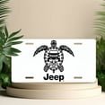 thumbnail image 4 of License Plate, Jeep Turtle Logo Decorative Front,Personalized Stainless Steel License Plate Cover For Men Women,12.2" X 6.2", 4 of 6