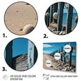thumbnail image 3 of Designart "Coastal Simplicity Beach Fence I" Nautical & Beach Floater Framed Wall Art Living Room, 3 of 7