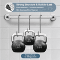 thumbnail image 2 of BRIGHT SHOWERS Grab Bar for Showers and Bathtubs, Handicap Bathroom Safety 24-Inch Stainless Steel Rail, ADA-Compliant Decorative Grab Bar, Wall Senior Handle for Elderly or Handicapped, Chrome, 2 of 9