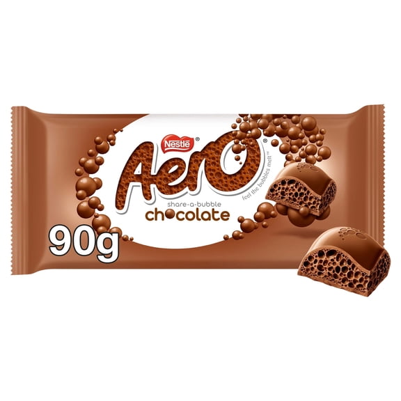 Aero Milk Chocolate Sharing Bar 90g, Imported from Britain