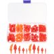 thumbnail image 1 of 1 caja de accesorios de plástico para hacer la nariz, manualidades para Navidad, decoración navideña, 1 of 8