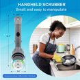 thumbnail image 3 of Bell + Howell Scrubtastic Express Dark Grey Rechargeable Handheld Power Scrubber – Cordless Bathroom Cleaner, 3 of 8