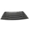 thumbnail image 1 of IKON MOTORSPORTS Window Louver Compatible with 2011-2023 Dodge Charger, Ikon Style Unpainted Black ABS Rear Vent Cover, 1 of 4