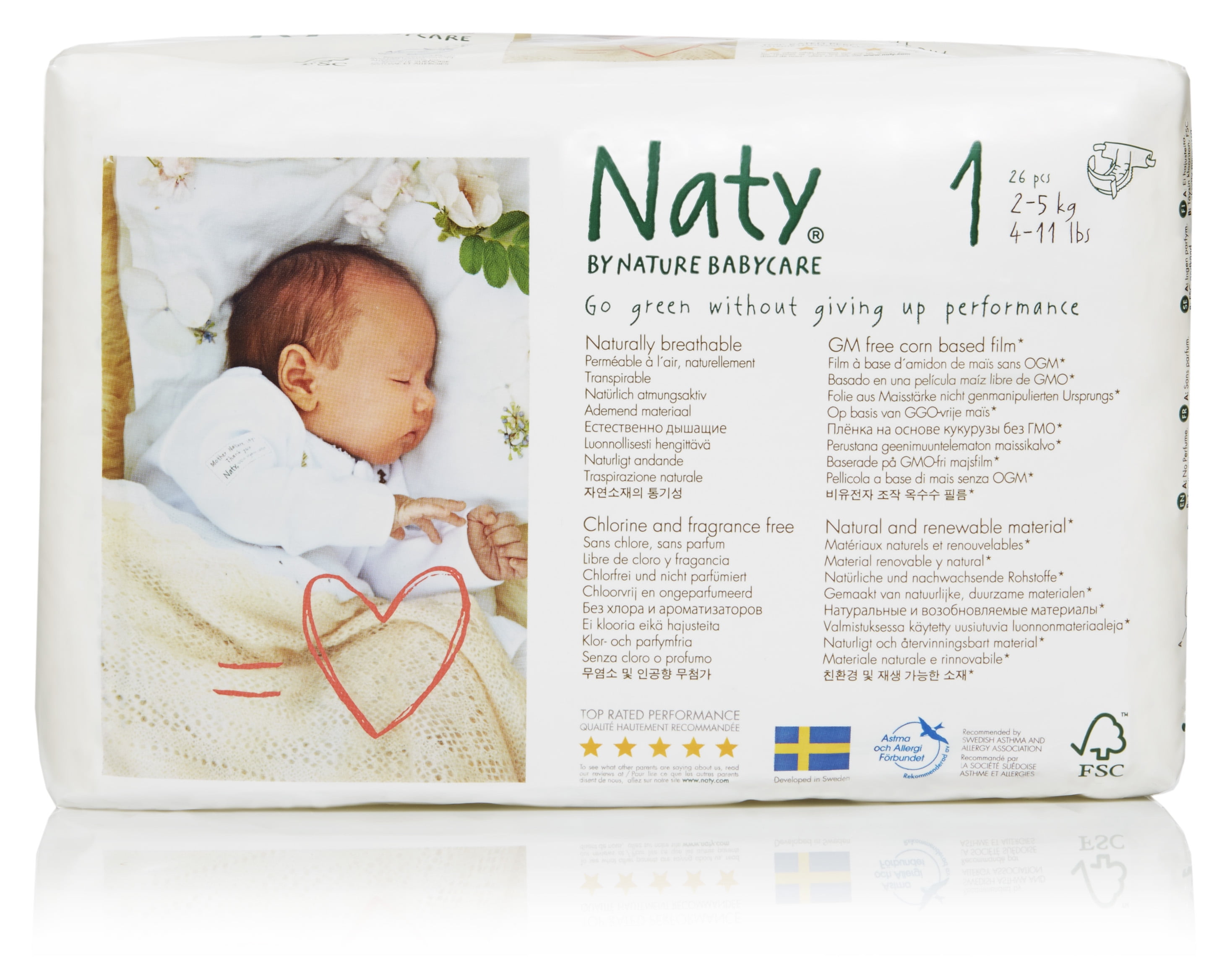 ECO by Naty Jumbo Diapers - Size 1 - 26ct - Walmart.com