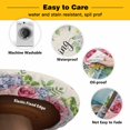 thumbnail image 3 of Elastic Fitted Round Tablecloth, Spring Waterproof Stretch Table Cover for 55"-60" Tables, Farmhouse Retro Truck Botanical Rose Butterfly Washable Outdoor Tablecloths for Patio, Picnic, Camping, 3 of 9
