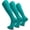 3 Emerald Green, variant on Miaocao 3 Pairs Soccer Baseball Softball Socks for Kids Youth Adults – Over the Calf Athletic Sports Football Socks