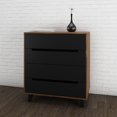 thumbnail image 4 of Nexera Nocce 4 Drawer Chest, Truffle and Black, 4 of 5