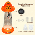 thumbnail image 5 of BSHAPPLUS 9FT Halloween Inflatable Pumpkin UFO Decoration, Color Changing RGB Light Up Blow Up Yard Decor with Detachable Cow, Kids Climb Inside Transparent Cabin, Outdoor Inflatable for Lawn Garden, 5 of 7