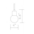 thumbnail image 5 of Z-Lite Neutra Clear Glass Steel Mini Pendant in Matte Black and Polished Brass, 5 of 5