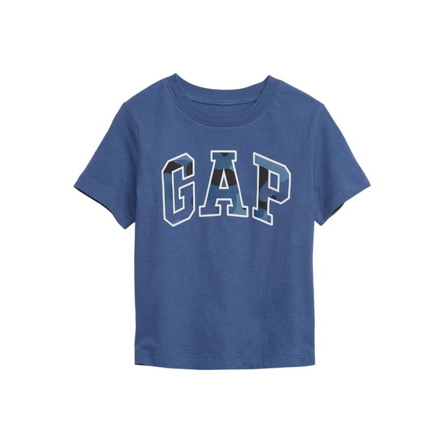 Camiseta Gap para Bebés Niños Manga Corta Logo 3-6 Meses - Azul
