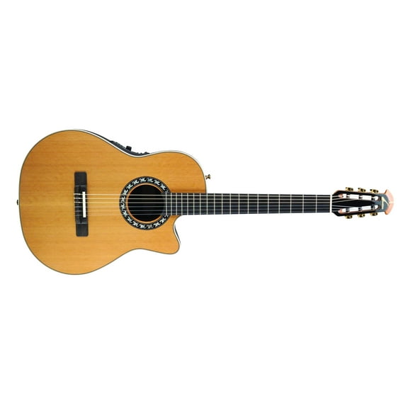 Ovation 1773AX-4-G Pro Series Mid-Depth Nylon-String Classical Acoustic-Electric Guitar Natural