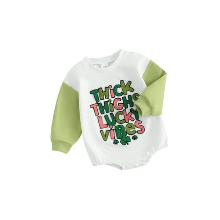 

Niceyoeuk Letter Embroidery Round Neck Long Sleeve Romper for Infant Baby Boy