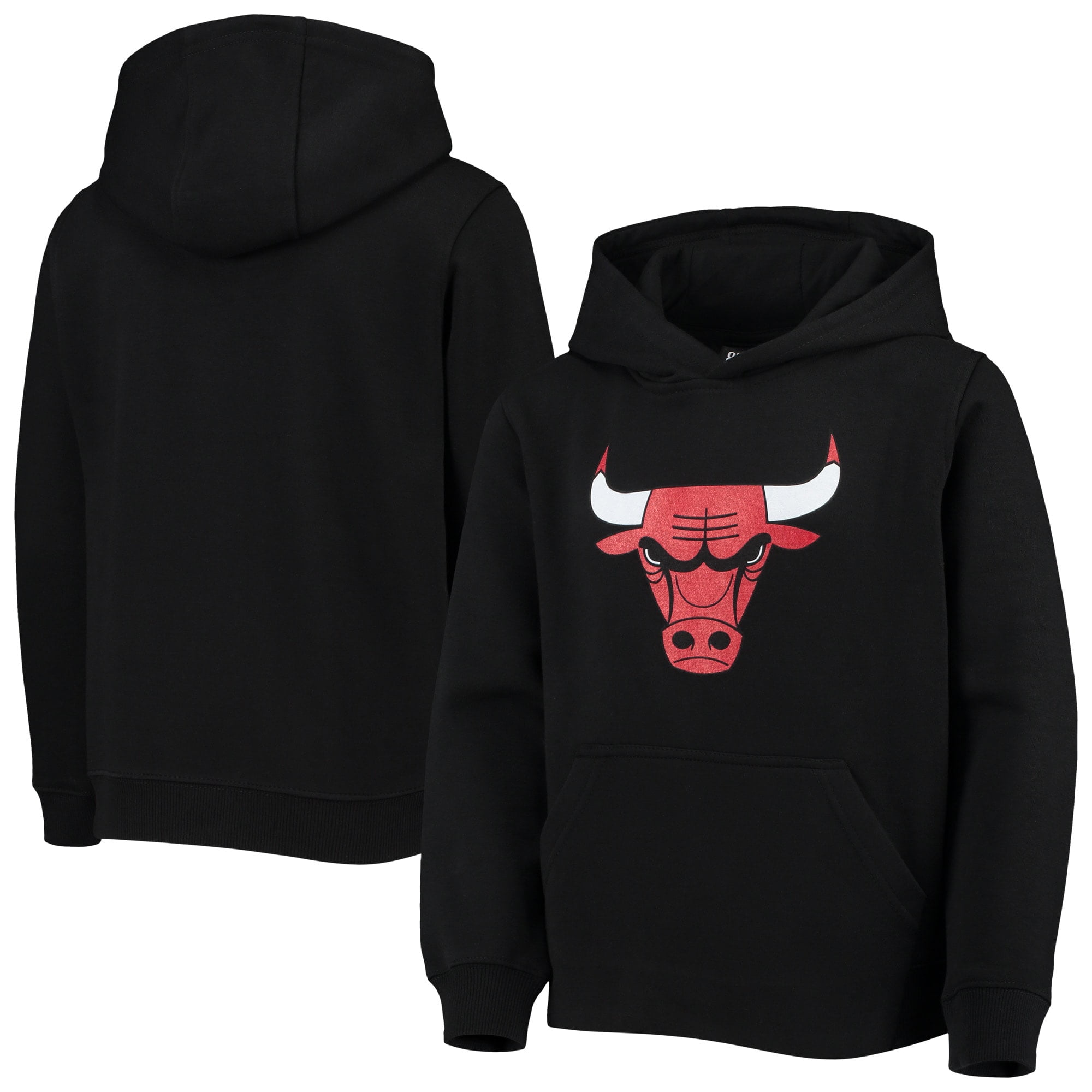 Chicago Bulls Youth Primary Logo Fleece Pullover Hoodie - Black - Walmart.com
