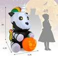 thumbnail image 4 of Costway 5ft Inflatable Halloween Unicorn Skeleton Holding Pumpkin for Yard w/LED Lights, 4 of 10
