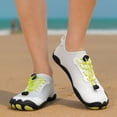 thumbnail image 2 of Mens Water Shoes Quick-Dry Breathable White Aqua Socks for Beach Swim Kayak Lightweight Non-Slip Summer Pool Mens,Size 9.5, 2 of 9