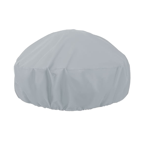 Unique Bargains 1 Pc Dustproof Fire pit stove Dust Cover 33.46"x33.46"x15.75" Gray