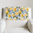 thumbnail image 2 of TSOVTHRID Lemon Floral Leaf Print Sofa Headrest Cover Non Slip Headrest Protector for Recline Chair PU Leather Head Protector Cover for Living Room,Office Chair,17x27in, 3 Pieces, 2 of 7