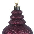 thumbnail image 2 of Vickerman 7" Burgundy 4-Finish Finial Ornament, 8 per Box, 2 of 5