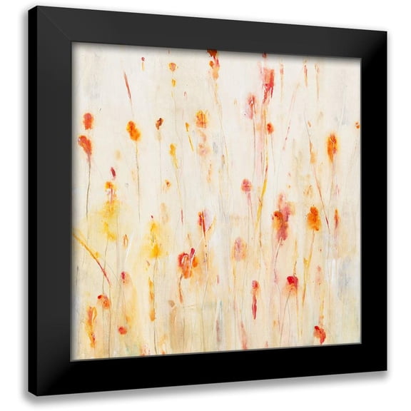OToole, Tim 12x12 Black Modern Framed Museum Art Print Titled - Fleeting Flowers I
