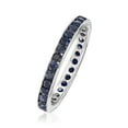 thumbnail image 3 of Ross-Simons 1.30 ct. t.w. Sapphire Eternity Band in Sterling Silver, Women's, Adult, 3 of 5