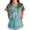 Green, variant on Scrub Top Uniforms for Women Floral Printed Nurse Uniform Stretchy Comfy Short Sleeve Scrubs Tops Nurses Healthcare T-Shirts Workers