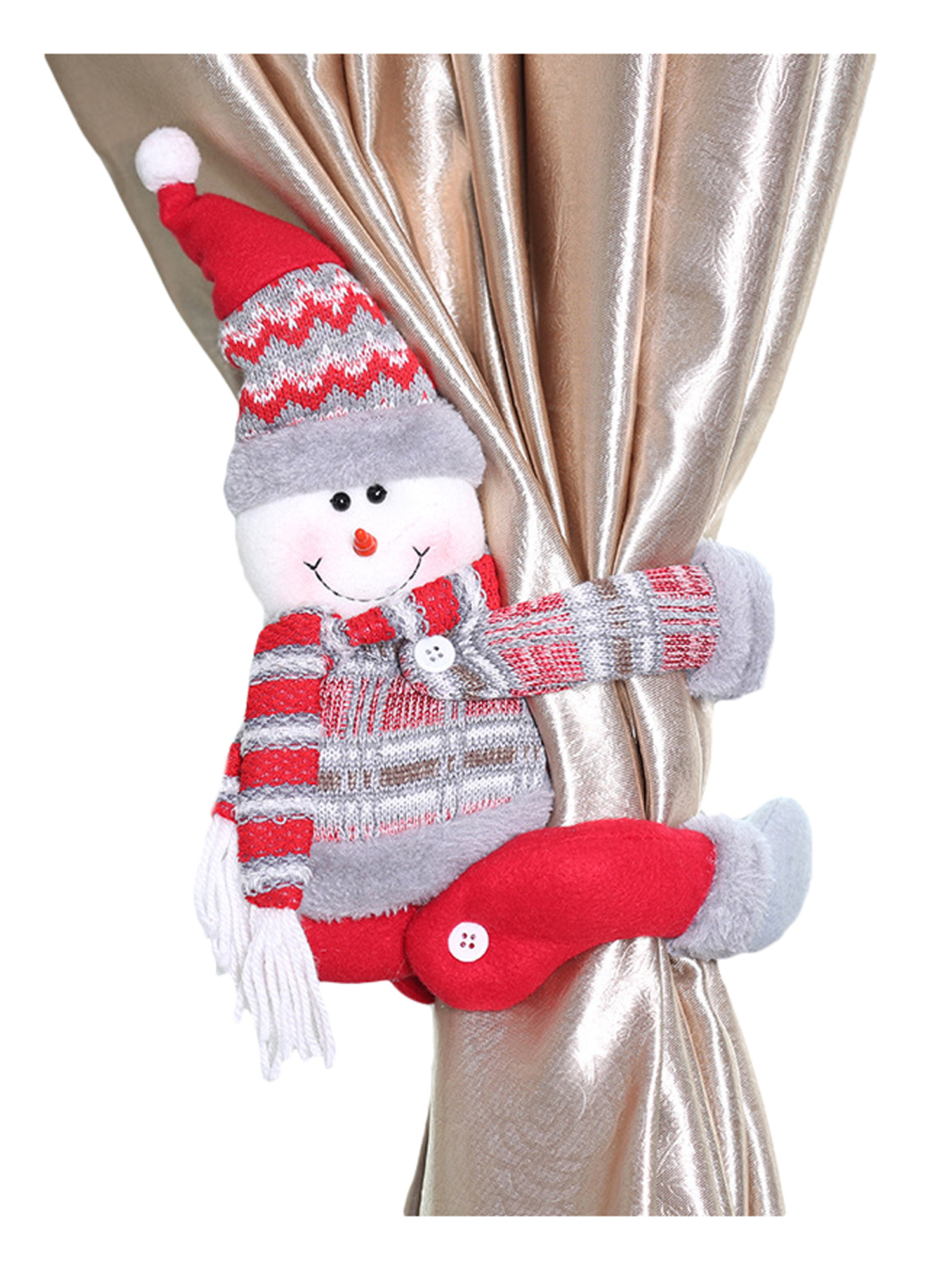 Christmas Curtain Buckle Doll Curtain Tiebacks Holdback Window Home