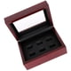 thumbnail image 3 of Caja organizadora de madera portátil de 12 x 16 x 7 cm, con 2 compartimentos para 6 artículos de campeonato. Vino tinto de 6 hoyos, 3 of 4