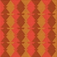 thumbnail image 1 of Ahgly Company Machine Washable Indoor Square Transitional Neon Orange Area Rugs, 4' Square, 1 of 7