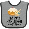 thumbnail image 3 of Inktastic Happy Hanukkah Dreidel Donut Boys or Girls Baby Bib, 3 of 4