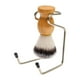 thumbnail image 3 of Brocha de afeitar,Juego de brochas de afeitar para hombre con soporte para brochas,Kit de afeitado 2 en 1 para recortadora de barba y bigote,Brocha de afeitar sintética con soporte de acero, 3 of 8