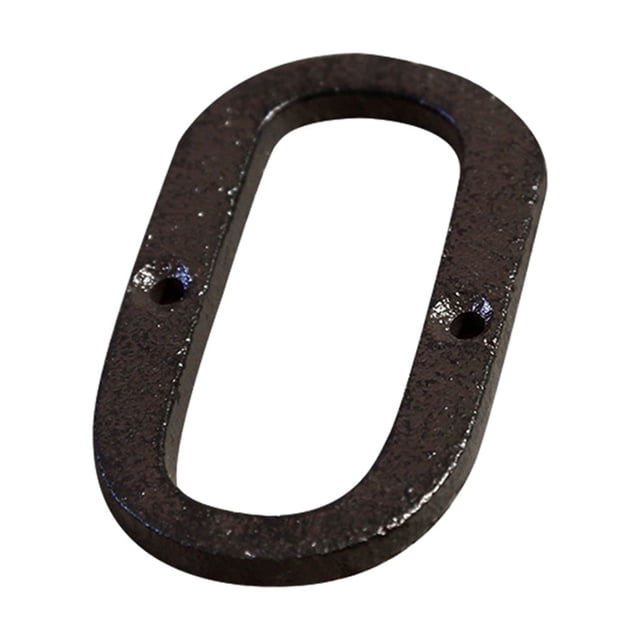 Cateissary Letrero de casa negra, placa de puerta de decoración de hierro confiable y duradera, amplia gama de usos, resistente a la intemperie O Type3 NO3
