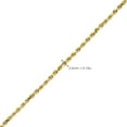 thumbnail image 3 of 10K Yellow Gold Solid Diamond Cut Rope Chain Necklace (2.5mm, 18"), 3 of 4