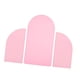 thumbnail image 4 of 3 cubiertas de fondo de arco, cubiertas de arco de boda, cubiertas de soporte de arco de poliéster reutilizables para banquetes, bodas, recepciones, Rosa, 4 of 8
