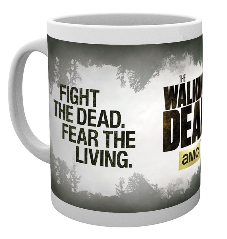 The Walking Dead Ceramic Coffee Mug / Cup (Logo Fight The Dead. Fear The Living)