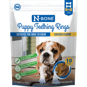 N-Bone Puppy Teething Rings, Chicken Flavor, 10 Pack