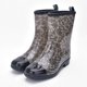 thumbnail image 3 of Botas de lluvia estilo punk para mujer, antideslizantes, para exteriores, de goma, para agua Wmkox8yii ghj480, 3 of 6