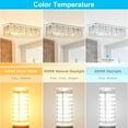 thumbnail image 3 of TGHTBA-10 Pack G9 LED Bulb 6W (60W Halogen Replacement) 6000K Daylight T4 Chandelier Light Bulbs, Hansnag G9 Bi Pin Ceramic Base 600LM, AC120V 360°Beam Angle for Home Lighting, Non-Dimmable, 3 of 4
