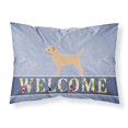 thumbnail image 1 of Carolines Treasures BB5493PILLOWCASE Border Terrier Welcome Fabric Standard Pillowcase, 1 of 2