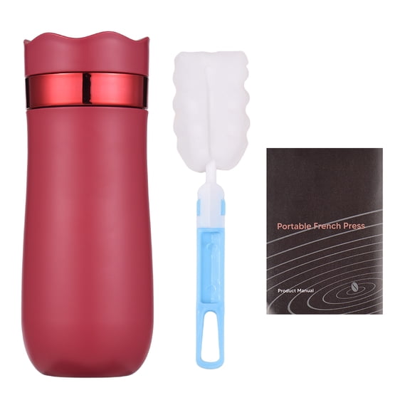 Insulated French Press,Brew Coffee Press 320ml/11oz Stainless Steel French Press Use No Leak Press 320ml/11oz Stainless And Tea Leaves Wall Coffee Maker No Leak Brew Leaves Use No Buzhi