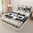 thumbnail image 2 of catabedysis Rustic Camping Zipper Full Size Comforter Sets with Fitted Sheet and 2 Pillowcases,Camper Print Zipper Bedding Set For Boys,Multicolor,Black Reversible,4-Piece, 2 of 7