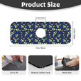 thumbnail image 2 of Logiee Lemons And Chili Print Kitchen Sink Splash Guard Faucet Mat for Splash Guard Behind Faucet Drip Catcher for Kitchen,Bathroom,Sink Mat,Dish Drying Mat,Bathroom-15" X 5.5", 2 of 7