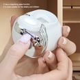 thumbnail image 4 of 2 in 1 Electric Nail Clipper - USB Rechargeable Nail Trimmer with Magnifier, Narrow Precision Design, 3 Speed Gears, LED Light, Quiet Cordless Manicure Tool with Storage Box for Home Use, 4 of 9