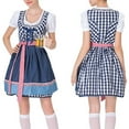 thumbnail image 1 of Vestido de poliéster con estampado bordado para mujer, para festivales, cosplay y sirvientas, 1 of 4