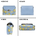 thumbnail image 5 of Pzuqiu Lemon Print Crossbody Bags for Women Minimalist Trendy Fashion Casual Leather Quilted Shoulder Bag with Chain Strap Exquisite Vintage Functional Gifts for Women, 5 of 7