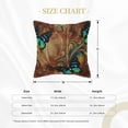 thumbnail image 4 of Bingfone Decorative Pillow Covers 20"X20" Vintage Butterfly Green Couch Pillow Cases Modern Farmhouse Covers For Couch Sofa Bed, 4 of 9