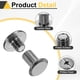 thumbnail image 4 of Uxcell 50set Tornillo Chicago M5 x 8mm 10mm Longitud Metal Phillips Remache Tornillo perno para Bricolaje Cinturón de Cuero Bolsa Artesanía Encuadernación, Negro Gun, 4 of 7