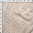 thumbnail image 4 of oneOone Polyester Spandex Beige Fabric Geometric Craft Projects Decor Fabric Printed By The Yard 56 Inch Wide, 4 of 4