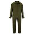 thumbnail image 5 of Men's Spliced Stand Collar Tracksuit Set Casual Long Sleeve Full Zip Jacket And Drawstring Pants Sportswear Suit, 5 of 7