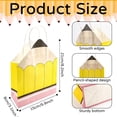 thumbnail image 3 of Back To School Pencil Handheld Rope Paper Bag Campus Party Gift Bag 12 Pack Sturdy Collapsible Folding Kraft Paper Eco Friendly Lightweight Easy Storage, 3 of 9